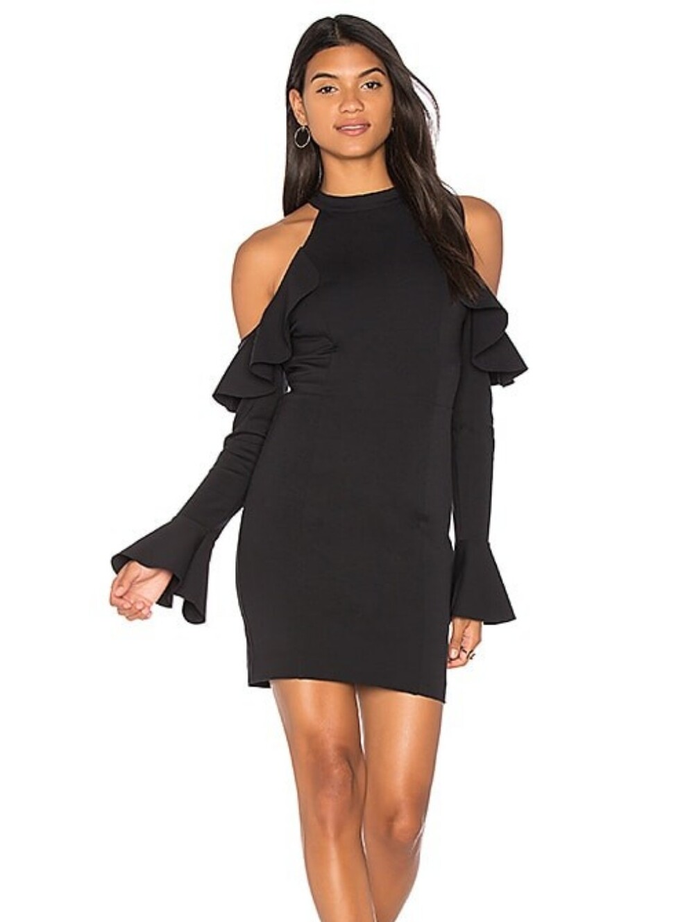 Free People Black Sweet Talk Mini Dress